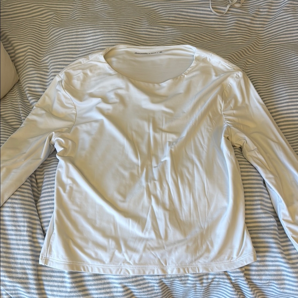 White Abercrombie, long sleeve